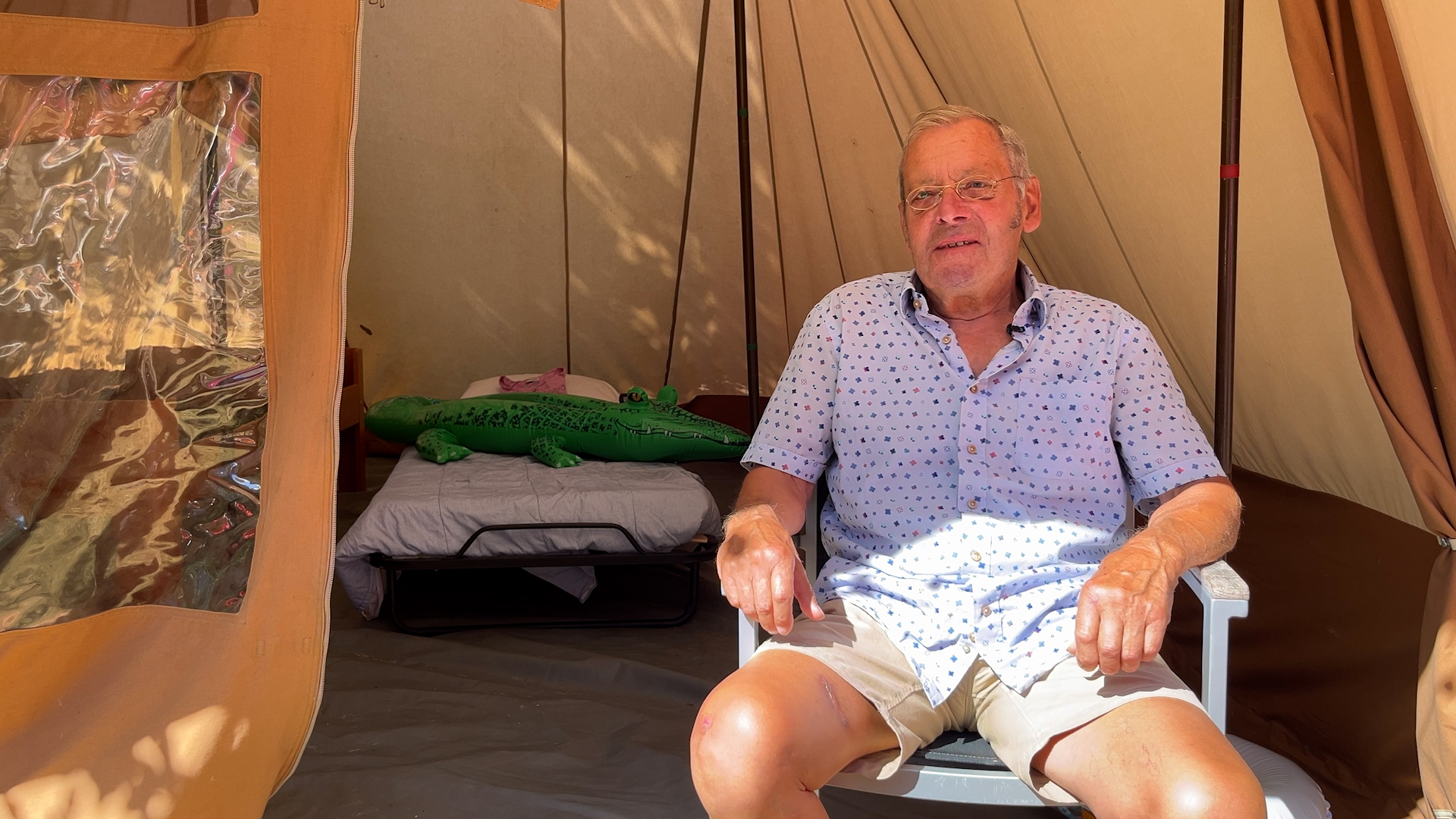 Verpleeghuis brengt herinneringen aan kamperen terug met camping