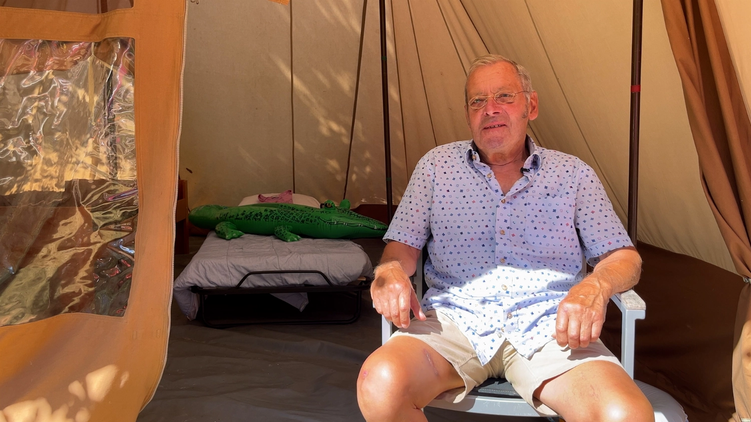 Verpleeghuis brengt herinneringen aan kamperen terug met camping